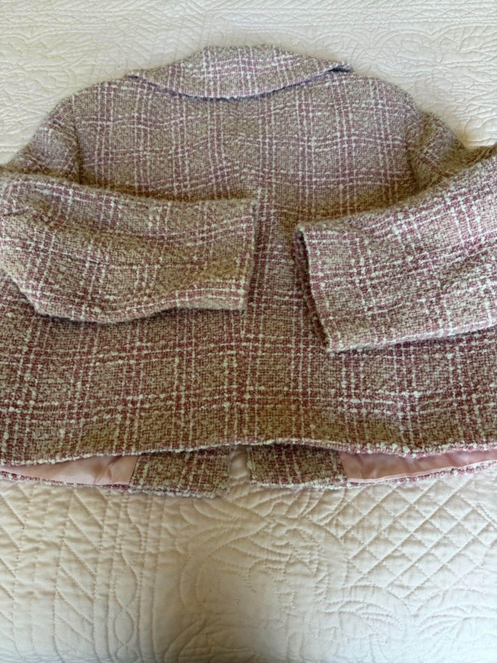 INC Chic Pink Tweed Skirt & Jacket Set - Picture 5 of 7